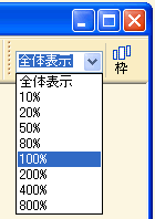 �i�Ȏ��\�j�\���T�C�Y�̕ύX