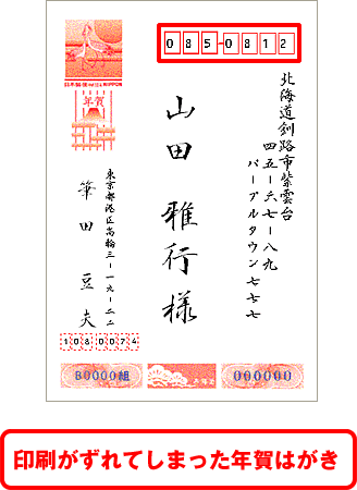 �X�֔ԍ�������Ĉ󎚂��ꂽ�N���̉摜