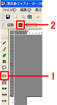 �m���H�n�̃{�^�����N���b�N���A�`��F���w�肵�܂��B